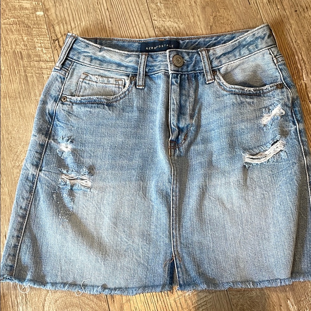 Aeropostale Blue Mini A-line Skirt